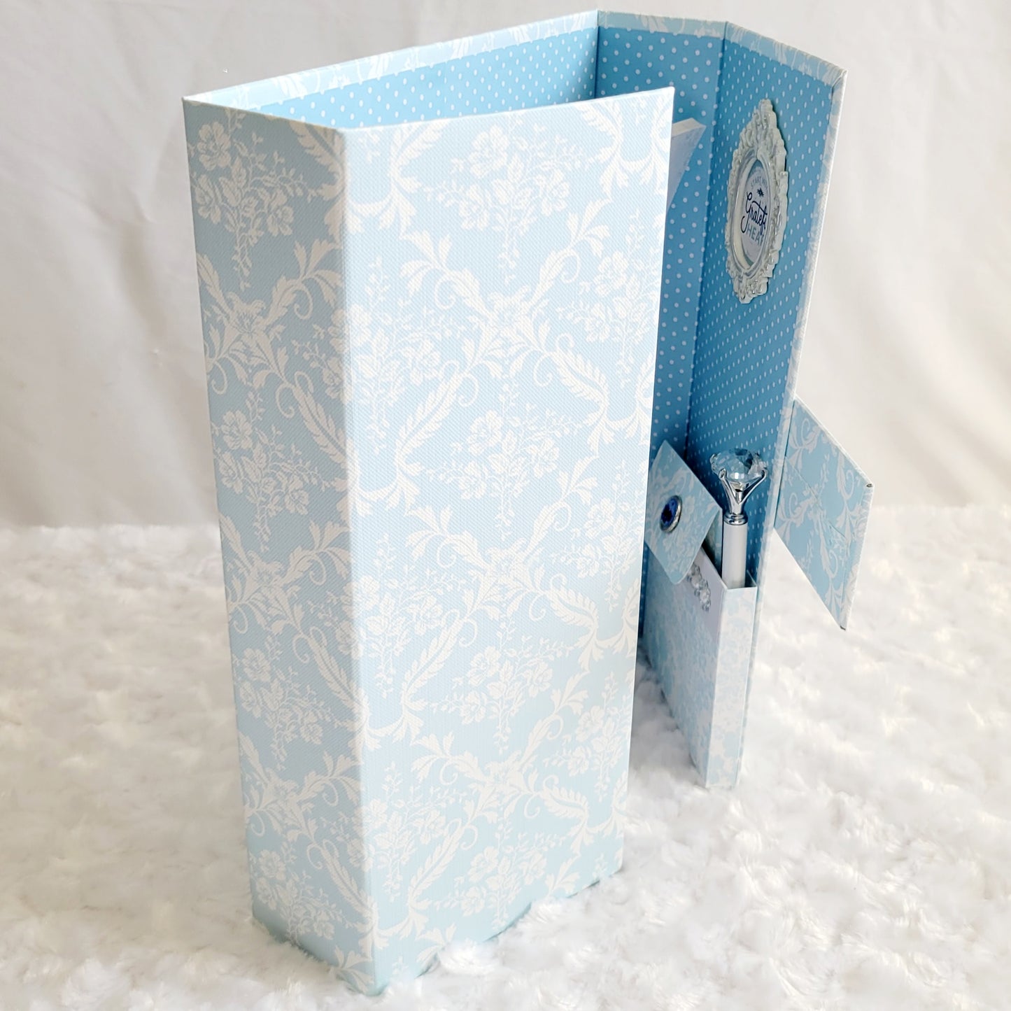 Desktop Stationery Organizer-Light Blue