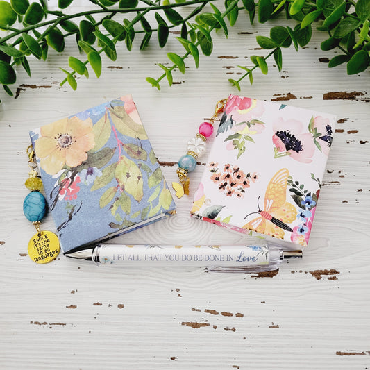 Double Beaded Notebooks with Pen