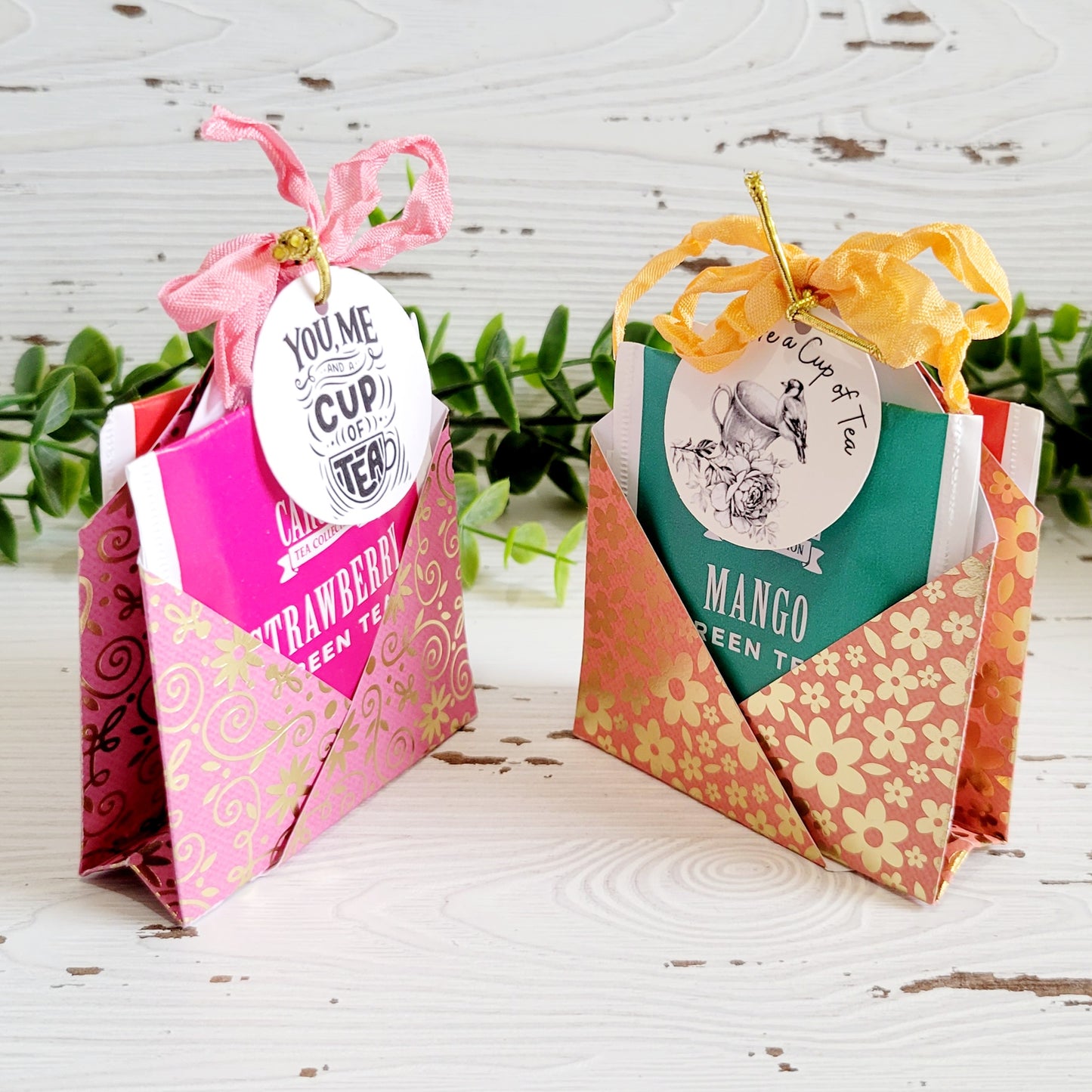 Double Pocket Tea Favors