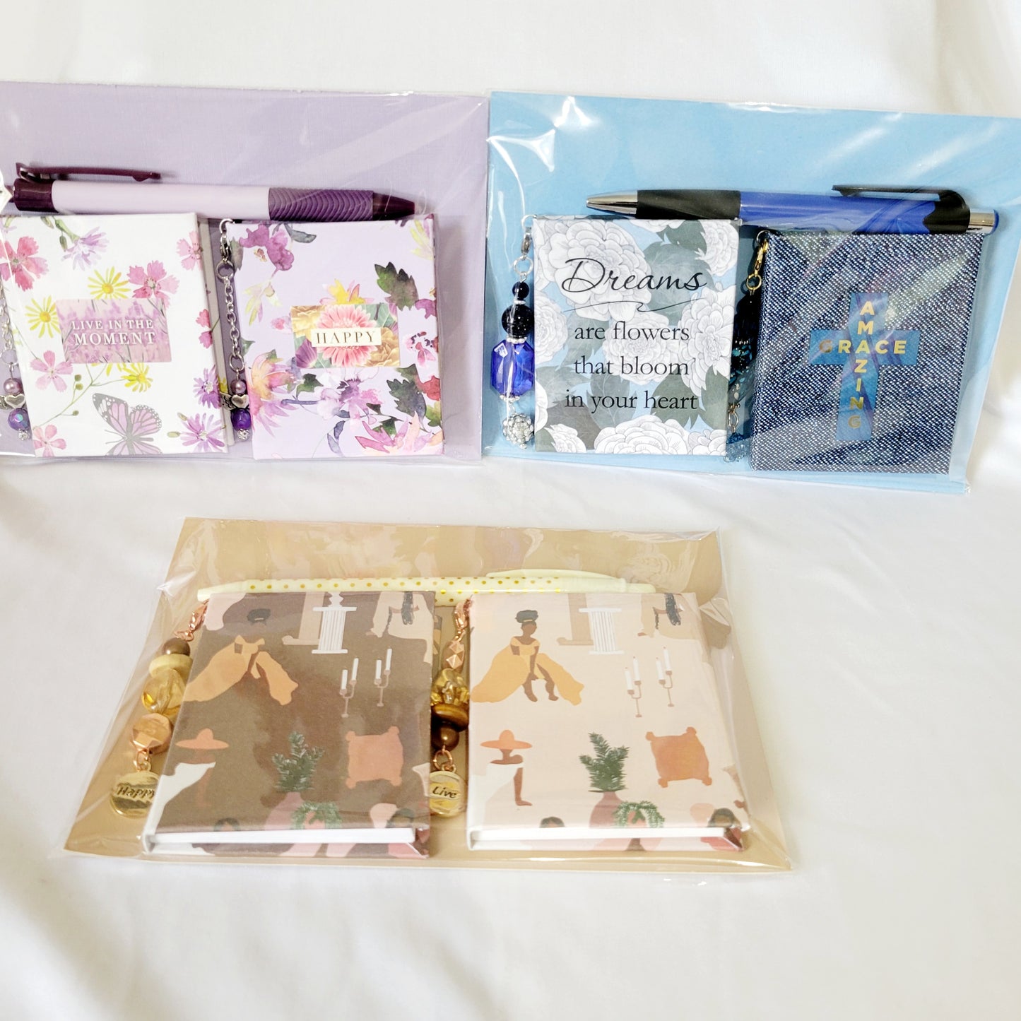 Double Beaded Notebooks with Pen
