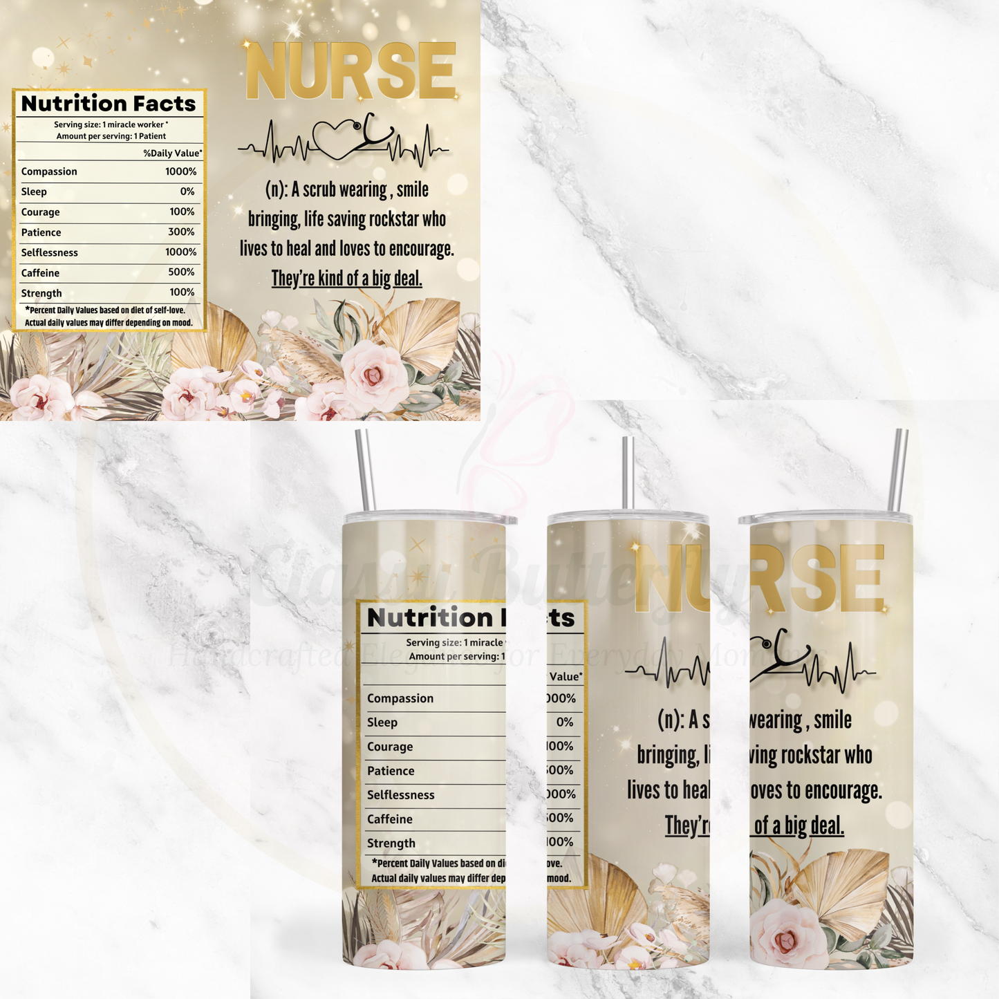 Tumbler- Nurse Nutrition Facts
