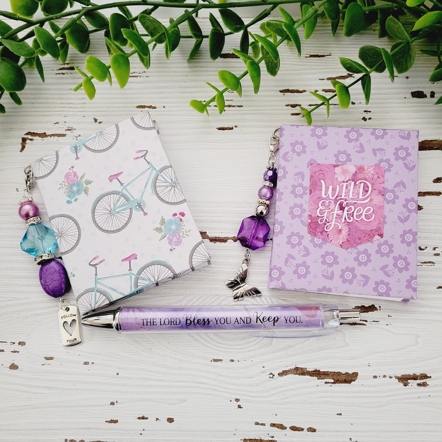 Double Beaded Notebooks with Pen