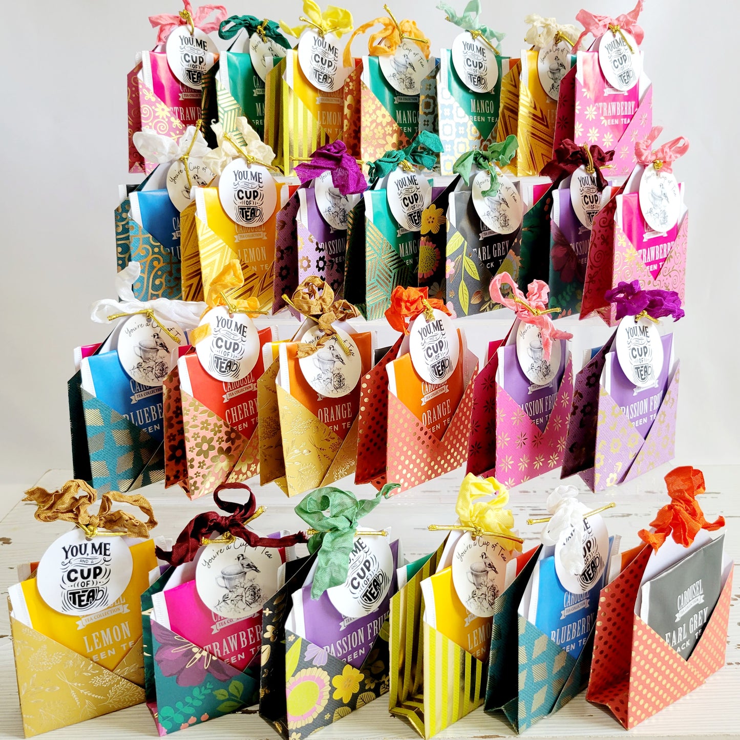 Double Pocket Tea Favors