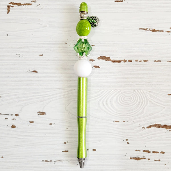 Beaded Ink Pens-Greens