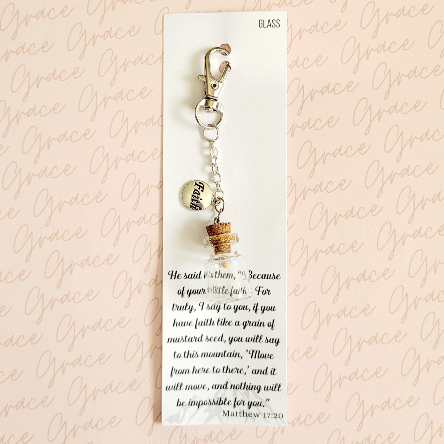 Journal Charm-Mustard Seed Faith