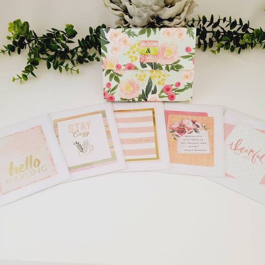 Greeting Card Set-Bloom and Grow