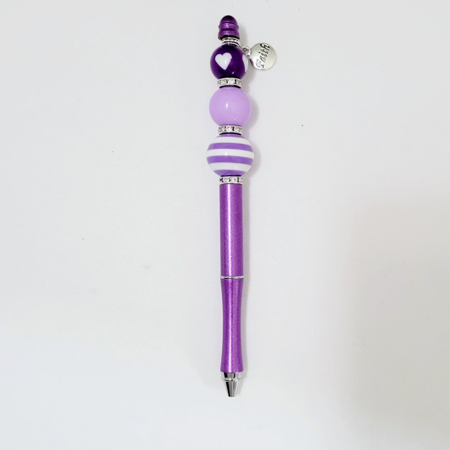 Beaded Ink Pens-Purple