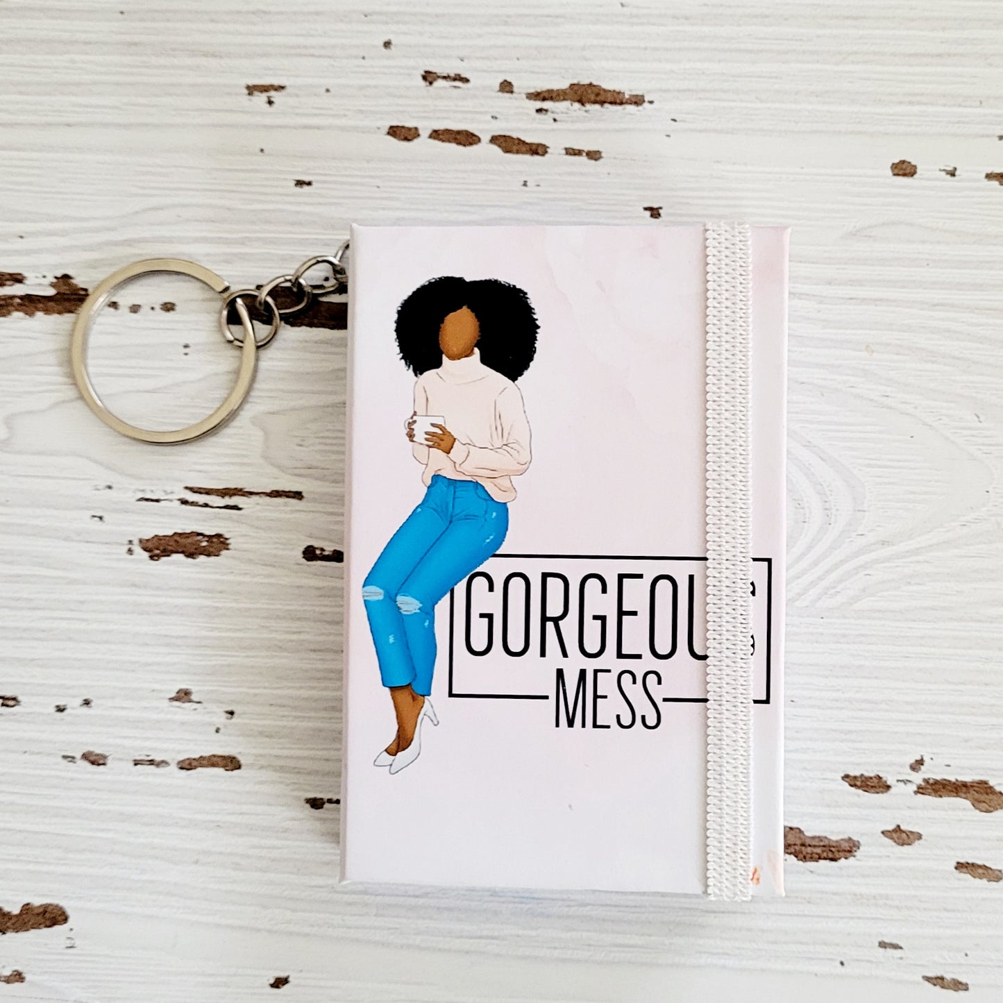 Mini Keychain Notebook- AA Gorgeous Mess