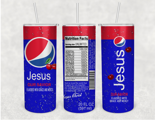 Tumbler-Jesus/Cherry Pepsi