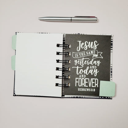 Mini Spiral Notebook- Faith Can Move Mountains