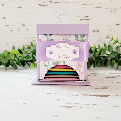 Mini Tea Dispenser- Light Purple Floral