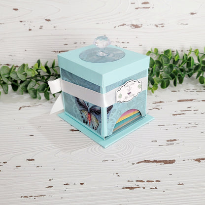Mini Tea Dispenser- Teal Butterfly