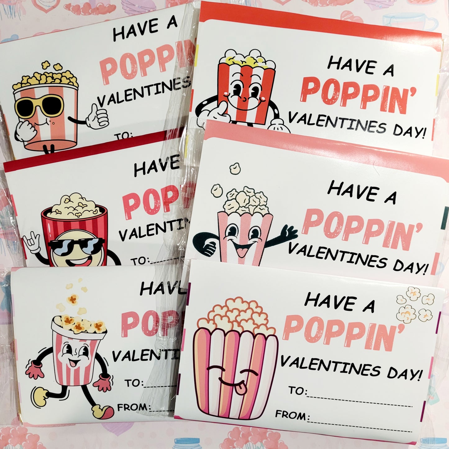 Have A Poppin' Valentines Day Popcorn Valentine