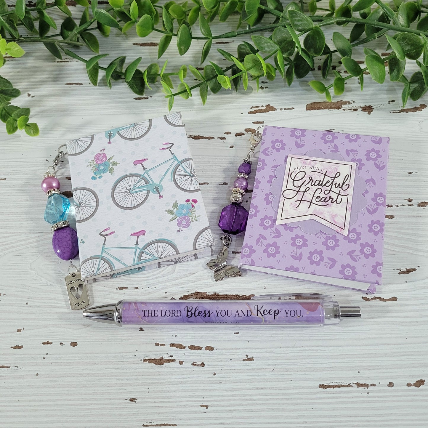 Double Beaded Notebooks with Pen