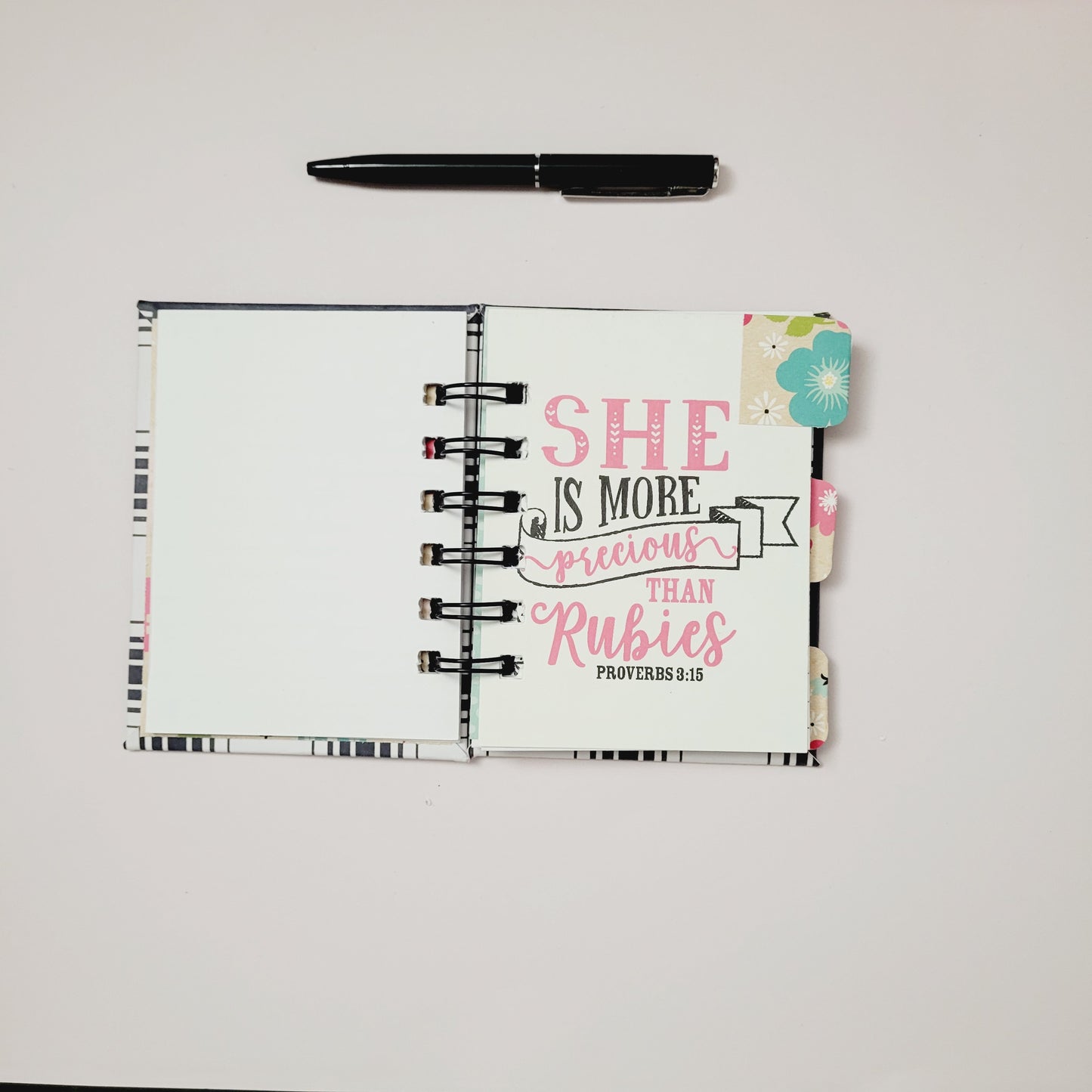 Mini Spiral Notebook- With God All Things Are Possible