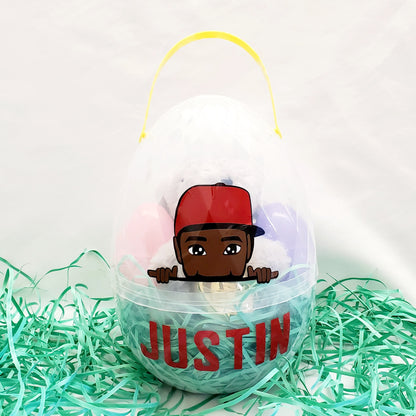 Personalized Jumbo Fillable Easter Egg Bucket