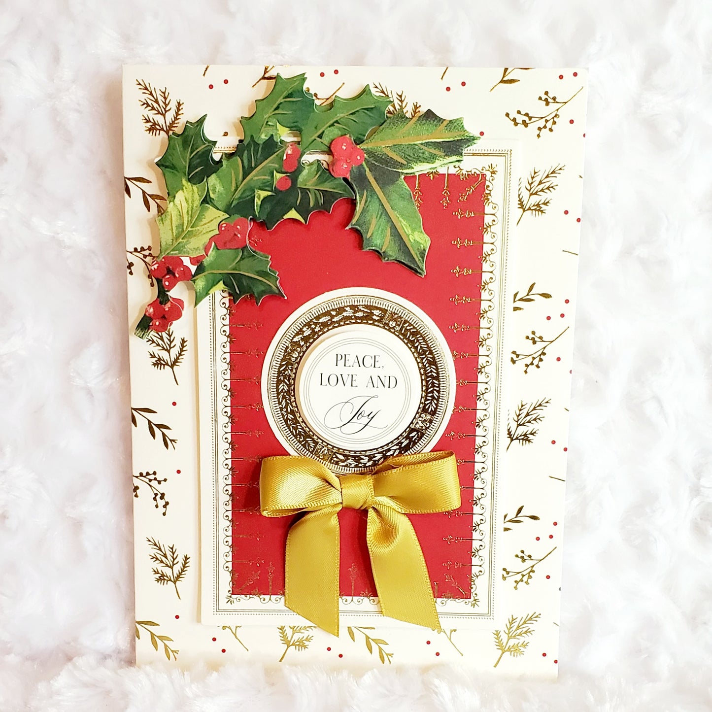 Greeting Card-White Musical Christmas Gift Set