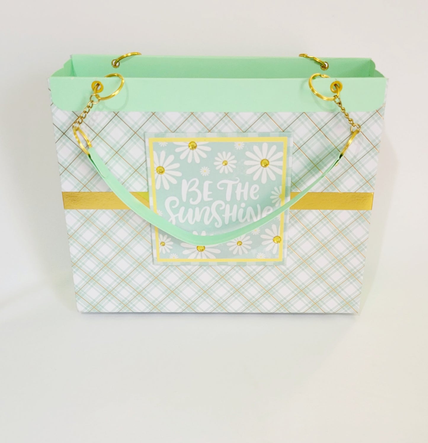 Paper Purse-Mint and Gold Gift Set