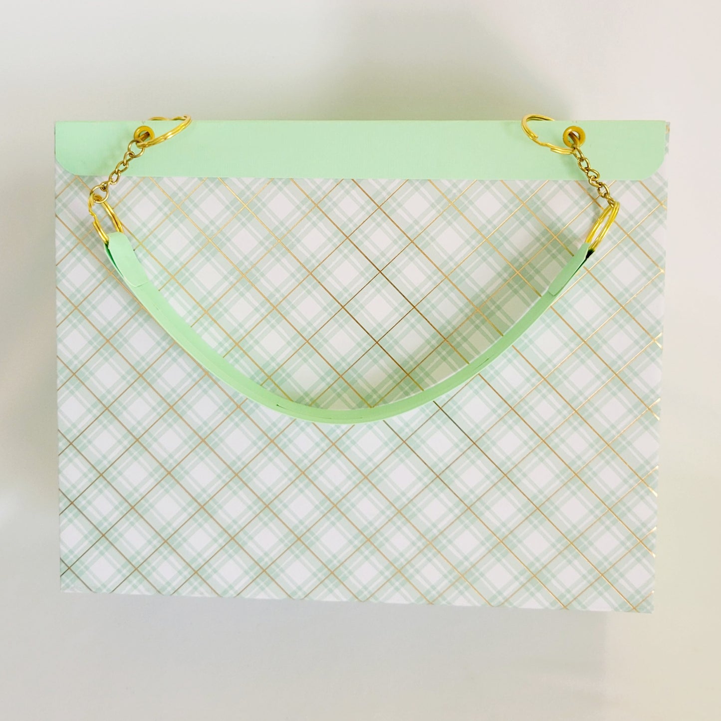 Paper Purse-Mint and Gold Gift Set