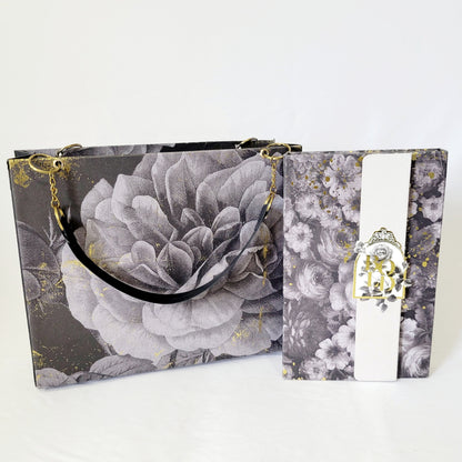 Paper Purse-Black Rose and Gold Gift Set